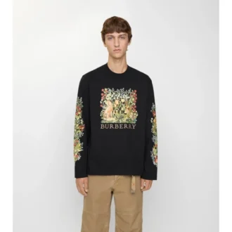 Langärmliges Baumwoll-T-Shirt „Forest“