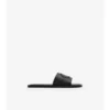 Leder-Slides mit Knight-Stempel