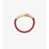 Lederarmband mit Karomuster