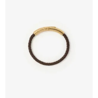 Lederarmband mit Karomuster