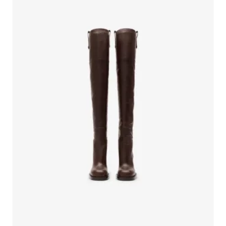 Lederne Cavalier-Overknee-Stiefel