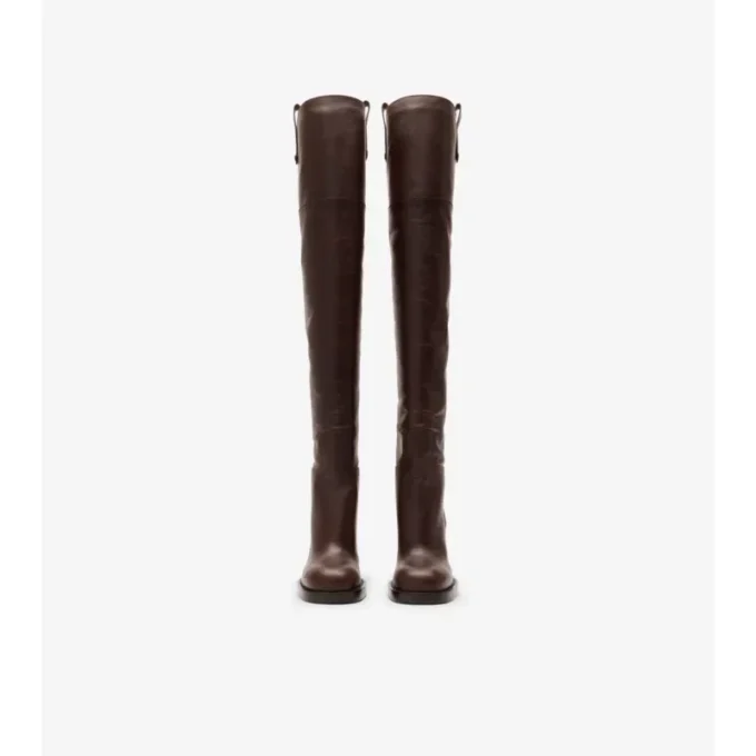Lederne Cavalier-Overknee-Stiefel