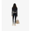 Leggings aus Stretch-Jersey mit Karobordüre