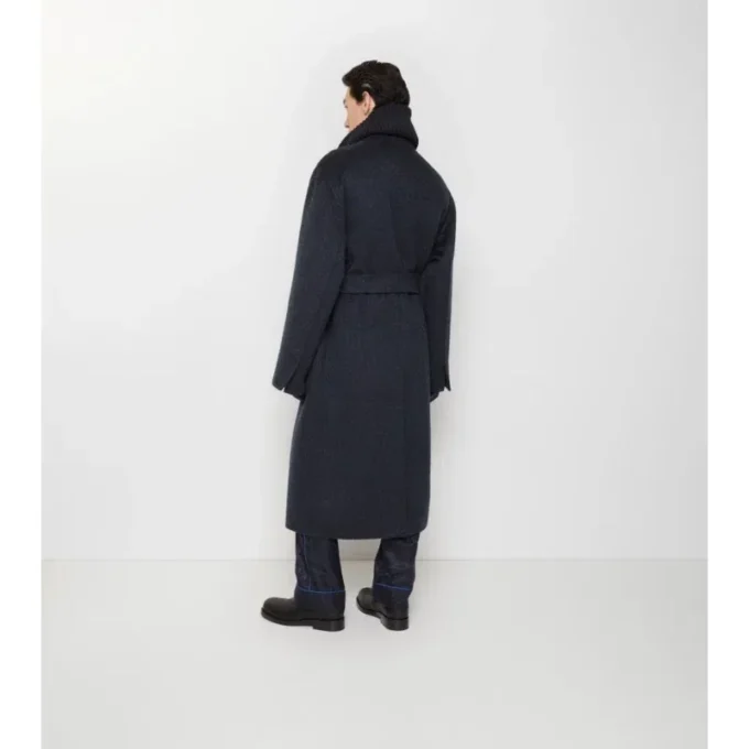 Mantel aus Wolle-Mohair-Mischung
