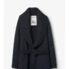 Mantel aus Wolle-Mohair-Mischung