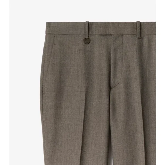 Maßgeschneiderte Hose aus Sharkskin-Wolle