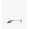 Metall-Karomuster Ovale Sonnenbrille