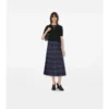 Midi-Kilt aus Wolle mit Karomuster