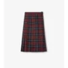 Midi-Kilt aus Wollmischung mit Karomuster