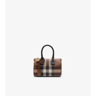 Mini-Bowling-Tasche mit Karomuster