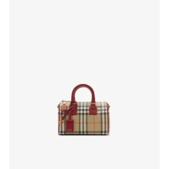 Mini-Bowling-Tasche mit Karomuster