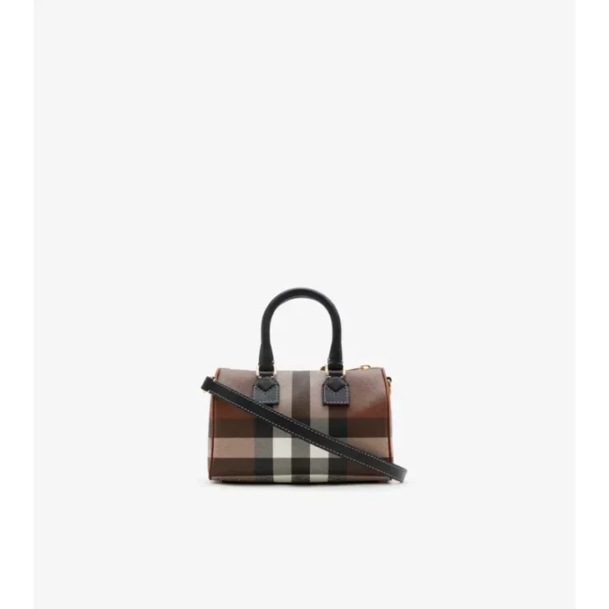 Mini-Bowling-Tasche mit Karomuster
