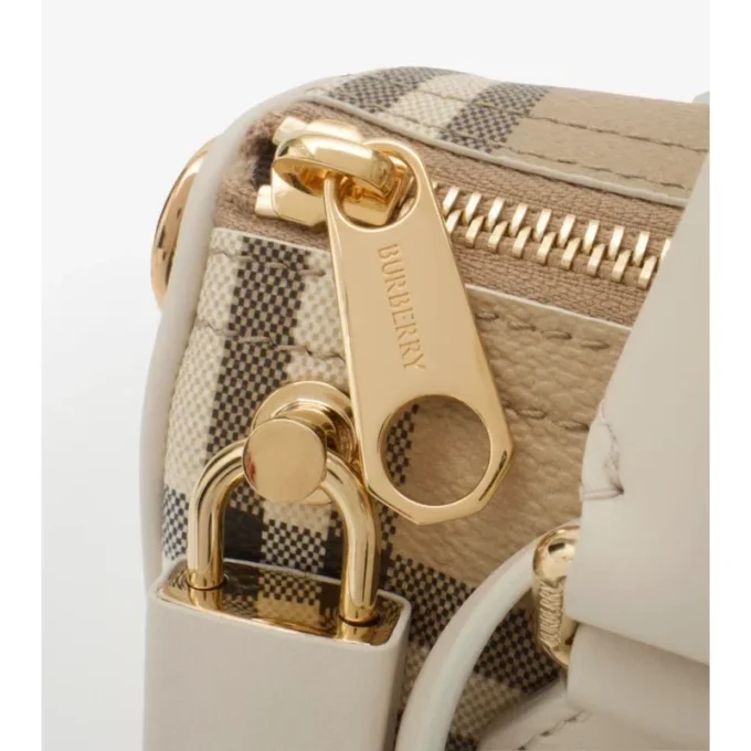 Mini-Bowling-Tasche mit Karomuster