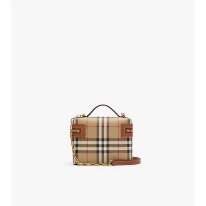 Mini Check Vanity Bag
