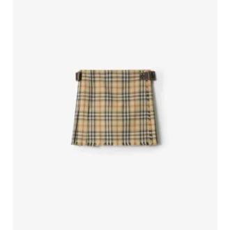 Mini-Kilt aus Wolle mit Karomuster