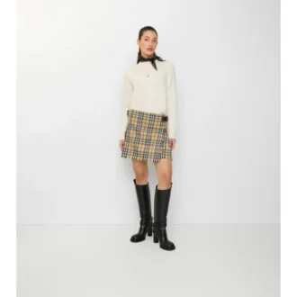 Mini-Kilt aus Wolle mit Karomuster