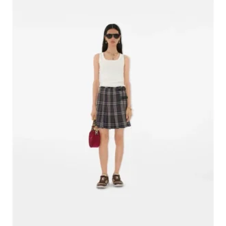 Mini-Kilt aus Wolle mit Karomuster