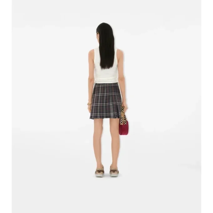 Mini-Kilt aus Wolle mit Karomuster