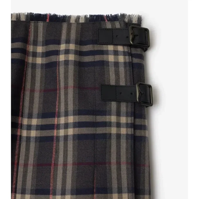Mini-Kilt aus Wolle mit Karomuster