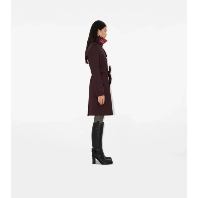 Mittellanger Kensington-Trench Coat aus Gabardine