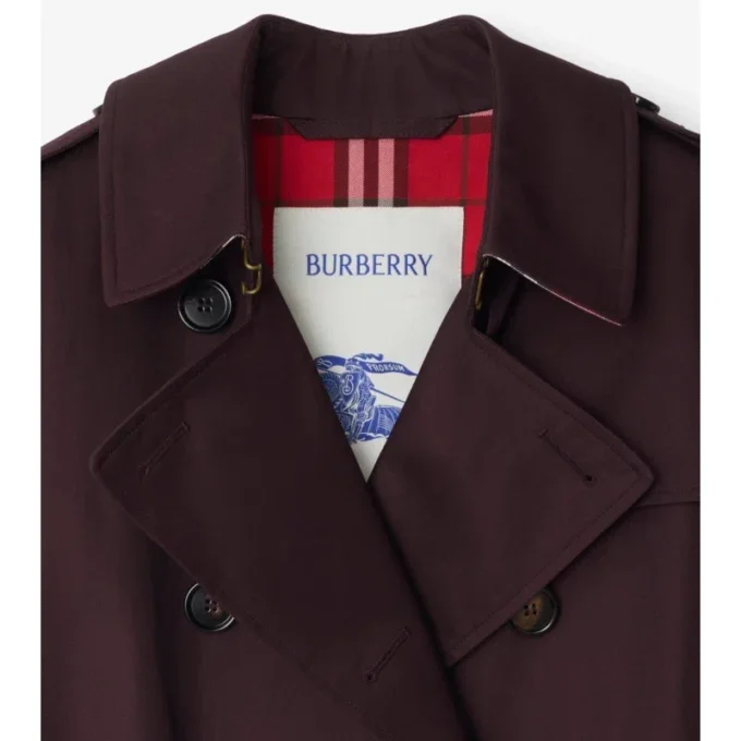 Mittellanger Kensington-Trench Coat aus Gabardine