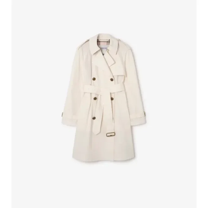 Mittellanger, leichter Belgravia-Trench Coat aus Baumwolle 