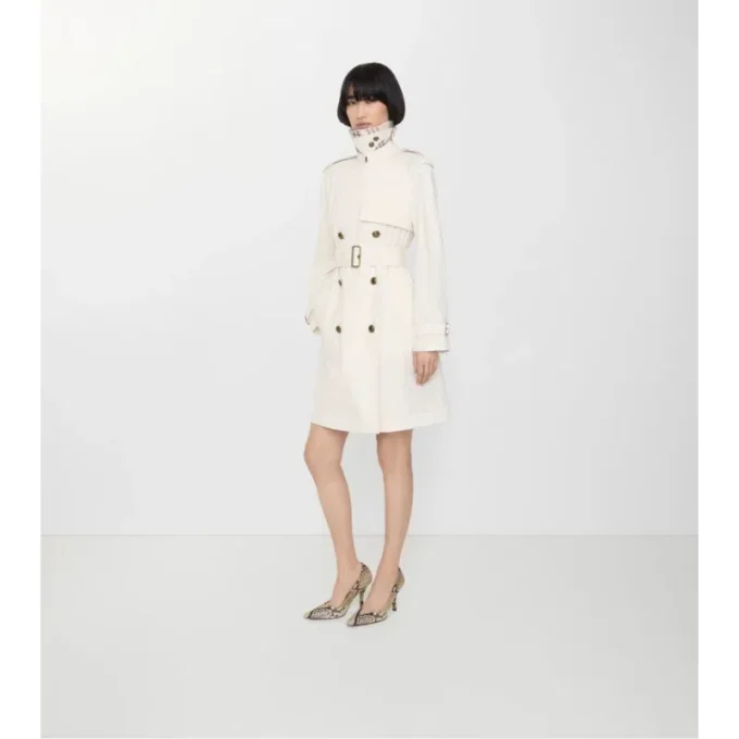 Mittellanger, leichter Belgravia-Trench Coat aus Baumwolle 