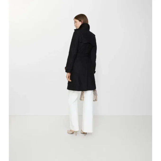 Mittellanger Paisley-Spitzen-Foxfield-Trench Coat