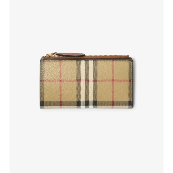 Mittlere Check-Brieftasche