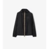 Nylon-Kapuzenjacke mit Karoband