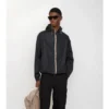 Nylon-Kapuzenjacke mit Karoband