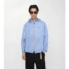 Nylon-Kapuzenjacke mit Karoband