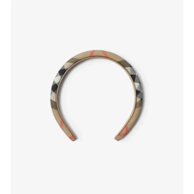 Nylon-Stirnband mit Karomuster