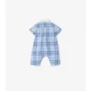 Playsuit aus Baumwolle mit Karomuster