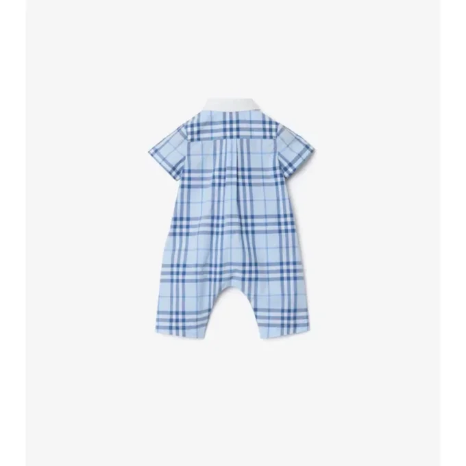 Playsuit aus Baumwolle mit Karomuster