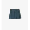 Plissierter Denim-Minirock