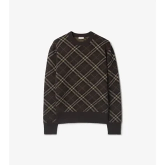 Pullover aus Woll-Kaschmir-Mischung mit Karomuster