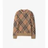 Pullover aus Wolle-Mohair-Mischung mit Karomuster