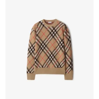 Pullover aus Wolle-Mohair-Mischung mit Karomuster