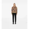 Pullover aus Wolle-Mohair-Mischung mit Karomuster