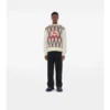 Pullover aus Wollmischung mit Argyle-Karomuster