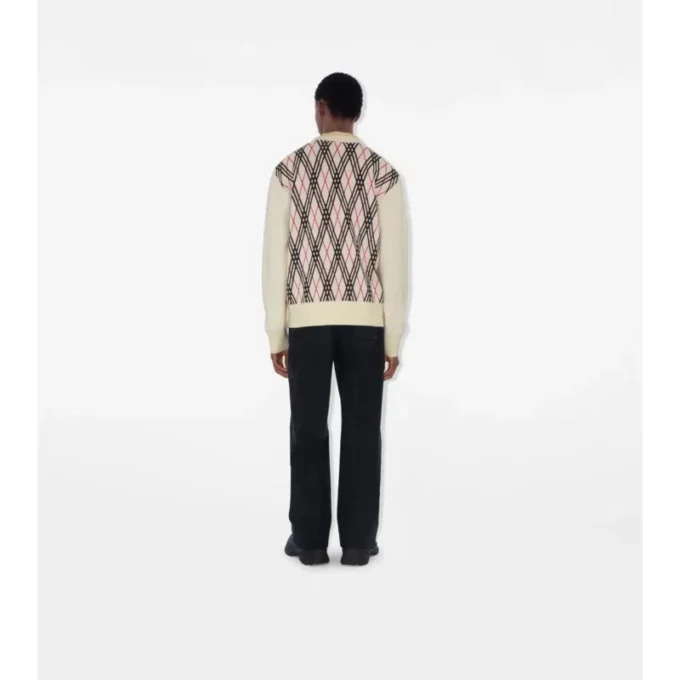 Pullover aus Wollmischung mit Argyle-Karomuster