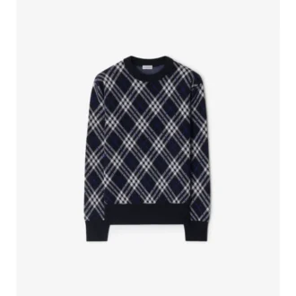Pullover aus Wollmischung mit Karomuster