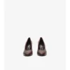 Pumps aus Leder mit Karomuster