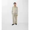 Pyjama-Hose aus Seide mit Sonnenblumenmuster
