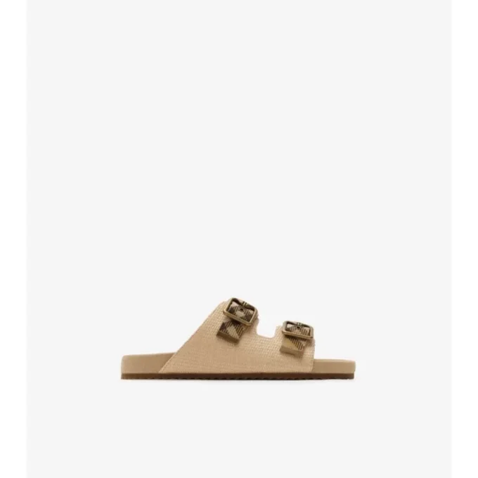 Sandalen im Raffia-Look