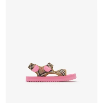 Sandalen mit Karomuster