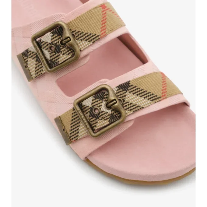 Sandalen „Urchin“ aus Wildleder mit Karomuster