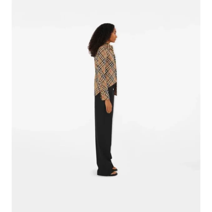 Schmal geschnittenes Baumwollhemd mit Karomuster