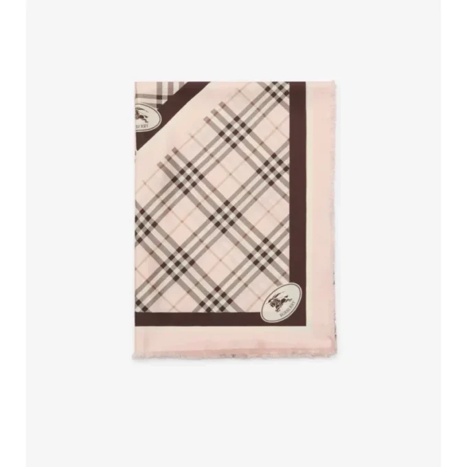 Seidenschal mit Burberry-Karomuster